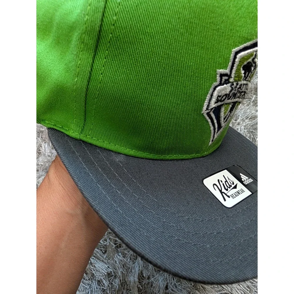 Seattle Sounders FC Adidas Infant Snapback Hat Green Gray MLS Soccer‎ Cap